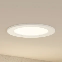PRIOS LED-indbygningslampe Cadance, hvid, 17 cm, sæt med 10, CCT