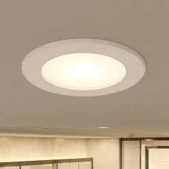 PRIOS Loftlamper|Loftlamper>LED-indbygningsspot Rida, hvid. Ø 10 cm, CCT, IP44