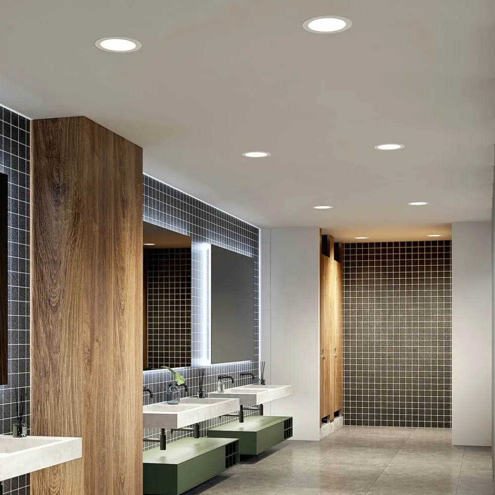 LED-indbygningsspot Rida, hvid. Ø 23 cm, 25W, CCT, IP44^PRIOS Discount