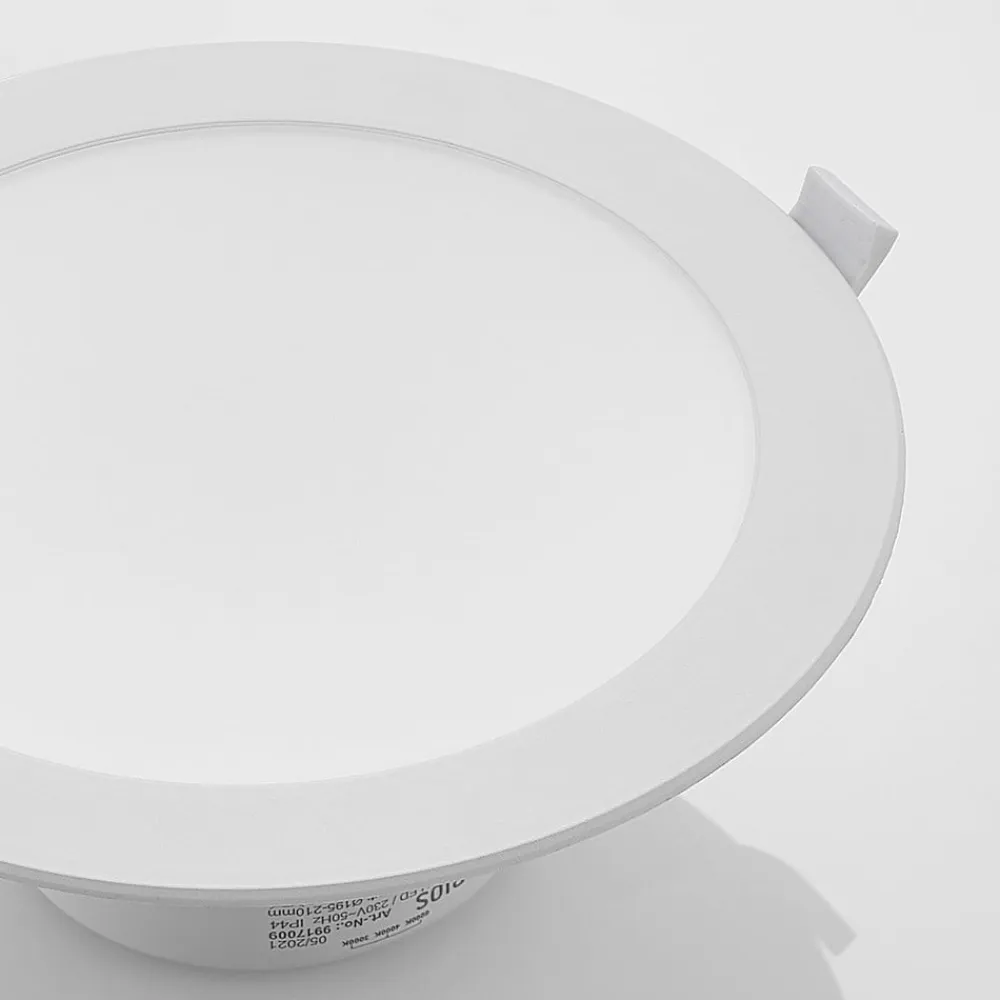 LED-indbygningsspot Rida, hvid. Ø 23 cm, 25W, CCT, IP44^PRIOS Discount