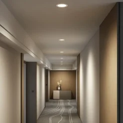 LED-indbygningsspot Rida, hvid. Ø 19 cm, CCT, IP44^PRIOS