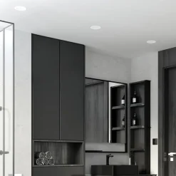 PRIOS LED-indbygningsspot Rida, hvid. Ø 12 cm, CCT, IP44