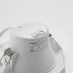 PRIOS LED-indbygningsspot Rida, hvid. Ø 12 cm, CCT, IP44