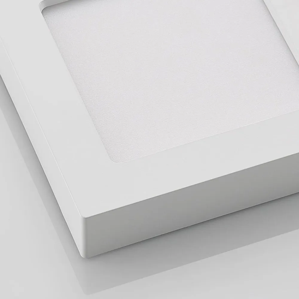 PRIOS LED-loftlampe Alette, hvid, 17,2 cm, dæmpbar