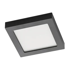 PRIOS LED-loftlampe Alette, sort, 24 W, CCT, dæmpbar