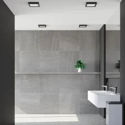 LED-loftlampe Alette, sort, 18 W, CCT, dæmpbar^PRIOS Discount