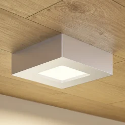 LED-loftlampe Alette, sølv, 12,2 cm, dæmpbar^PRIOS Online