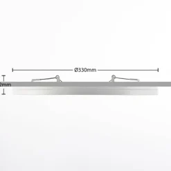 PRIOS LED-loftlampe Aureka, sæt med 3, sensor, Ø 33 cm, hvid