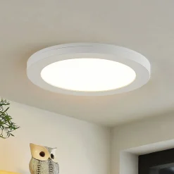 PRIOS Loftlamper>LED-loftlampe Aureka, sæt med 2, sensor, Ø 23 cm, hvid