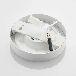 PRIOS LED-loftlampe Edwina, hvid, 18 cm, CCT, IP44