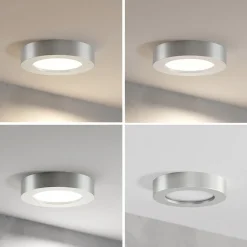 LED-loftlampe Edwina, sølv, 18 cm, sæt med 2 stk^PRIOS Sale