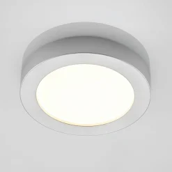 LED-loftlampe Edwina, sølv, 23 cm, CCT, IP44^PRIOS Clearance