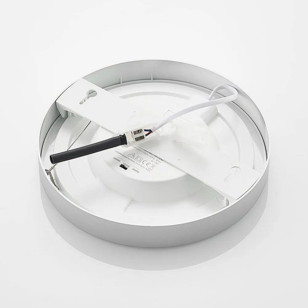 PRIOS Loftlamper>LED-loftlampe Edwina, sølv, 25 cm, sæt med 10 stk