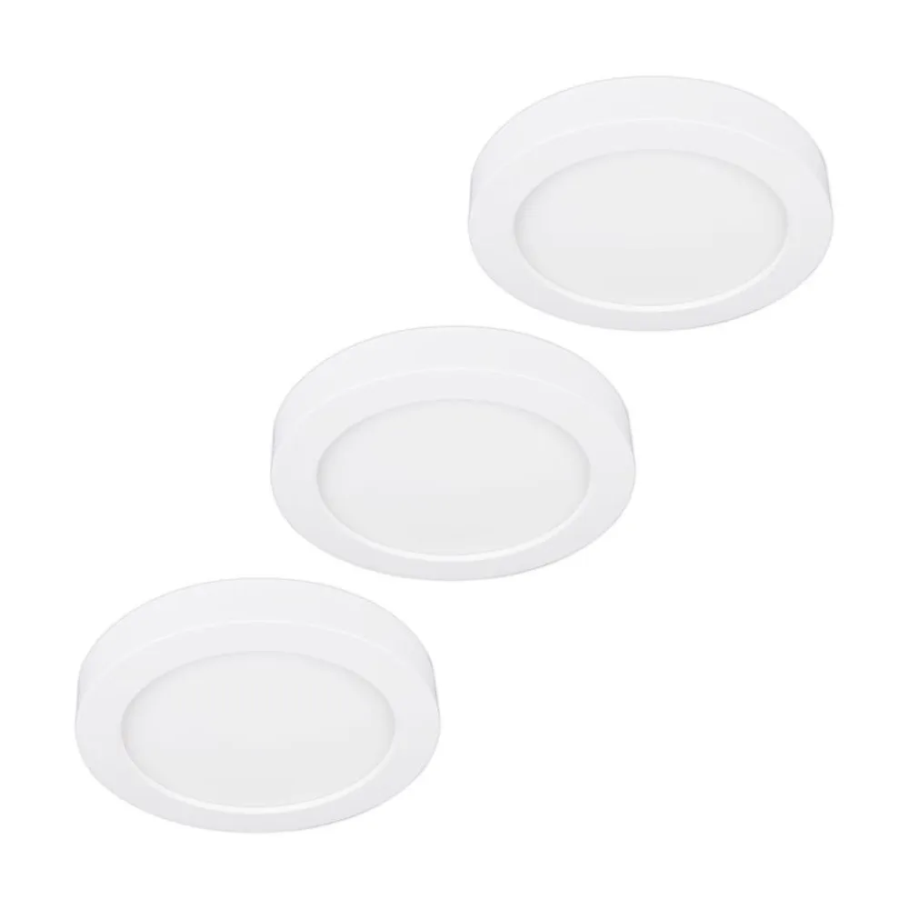 LED-loftlampe Edwina, hvid, 12 cm sæt med 3 stk^PRIOS Clearance