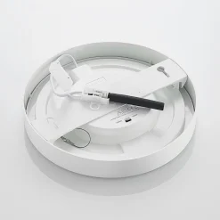 PRIOS LED-loftlampe Edwina, hvid, 25 cm, sæt med 2 stk