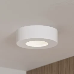 LED-loftlampe Edwina, hvid, 12 cm, CCT, IP44^PRIOS Best