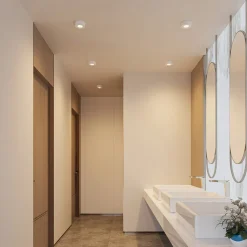 LED-loftlampe Edwina, hvid, 12 cm, CCT, IP44^PRIOS Best