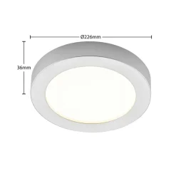 LED-loftlampe Edwina, sølv, 23 cm, sæt med 3 stk^PRIOS Outlet