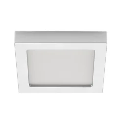 LED-loftslampe Alette, sølv, 22,7 cm, 18W, dæmpbar^PRIOS Discount