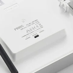 LED-loftslampe Alette, sølv, 22,7 cm, 18W, dæmpbar^PRIOS Discount