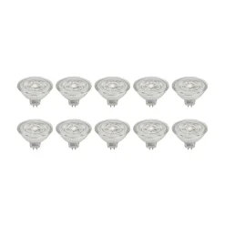 PRIOS LED-reflektor GU5.3 4.9W 500lm 36° klar 827 sæt med 10 stk