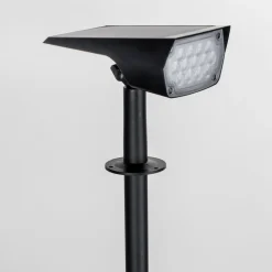 PRIOS LED-solspot Helier, 49 cm, sort, jordspyd