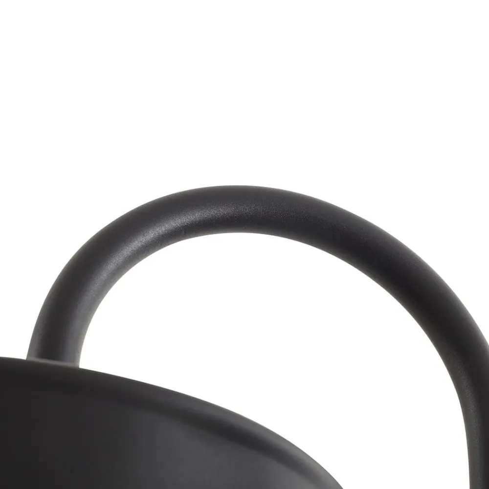 PRIOS LED-udendørslampe Thorus, 204 cm, sort, 3 lyskilder, IP44