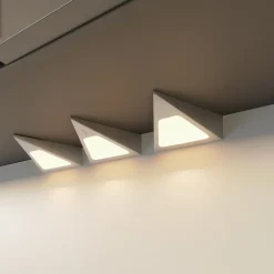 PRIOS Underskabsbelysning>Odia LED-underskabsbelysning, stål, 3 lyskilder.