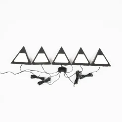 Odia LED-underskabsbelysning, sort, sæt med 5 stk^PRIOS Clearance