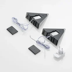 PRIOS Odia LED-underskabsbelysning, stål, 2 lyskilder.