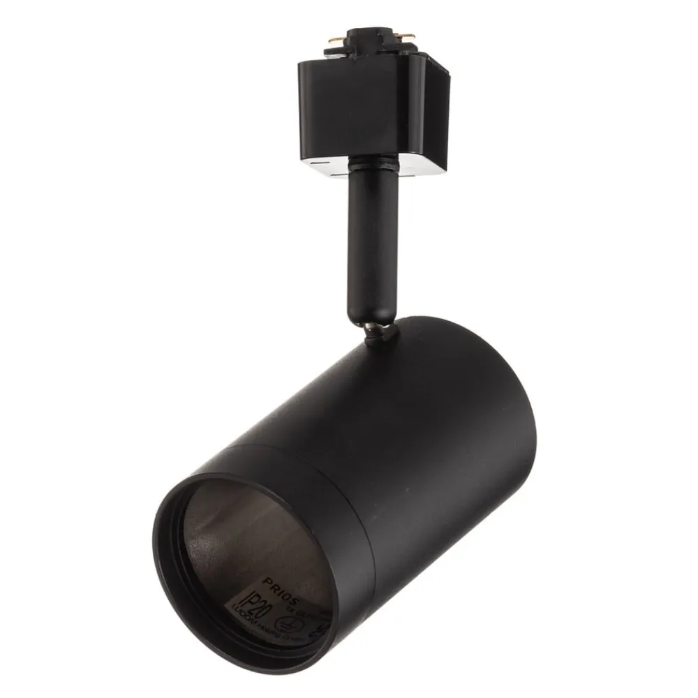 skinnespot Jorell, sort, 1 lyskilde, GU10, metal^PRIOS