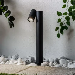 Tulimar sokkellampe, 45 cm, antracit 1 lyskilde, metal^PRIOS Hot