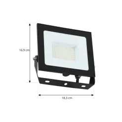 udendørs LED-spot Maikel, 50W, 4000lm, metal^PRIOS Outlet