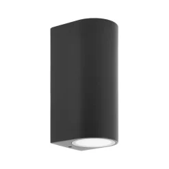 udendørs væglampe Tetje, sort, rund, 16 cm, sæt med 4 stk^PRIOS Best