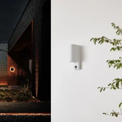 PRIOS Væglampe Med Sensor|Væglamper>udendørs væglampe Tetje, hvid, rund, sensor