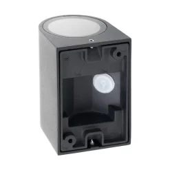 udendørs væglampe Tetje, sort, rund, 10 cm, sæt med 4 stk^PRIOS Hot