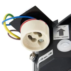 udendørs væglampe Tetje, sort, rund, 10 cm, sæt med 4 stk^PRIOS Hot