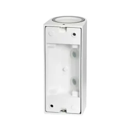 PRIOS udendørs væglampe Tetje, hvid, rund, 16 cm