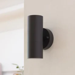 udendørs væglampe Tulimar, 2 lyskilder, antracit, metal^PRIOS Outlet