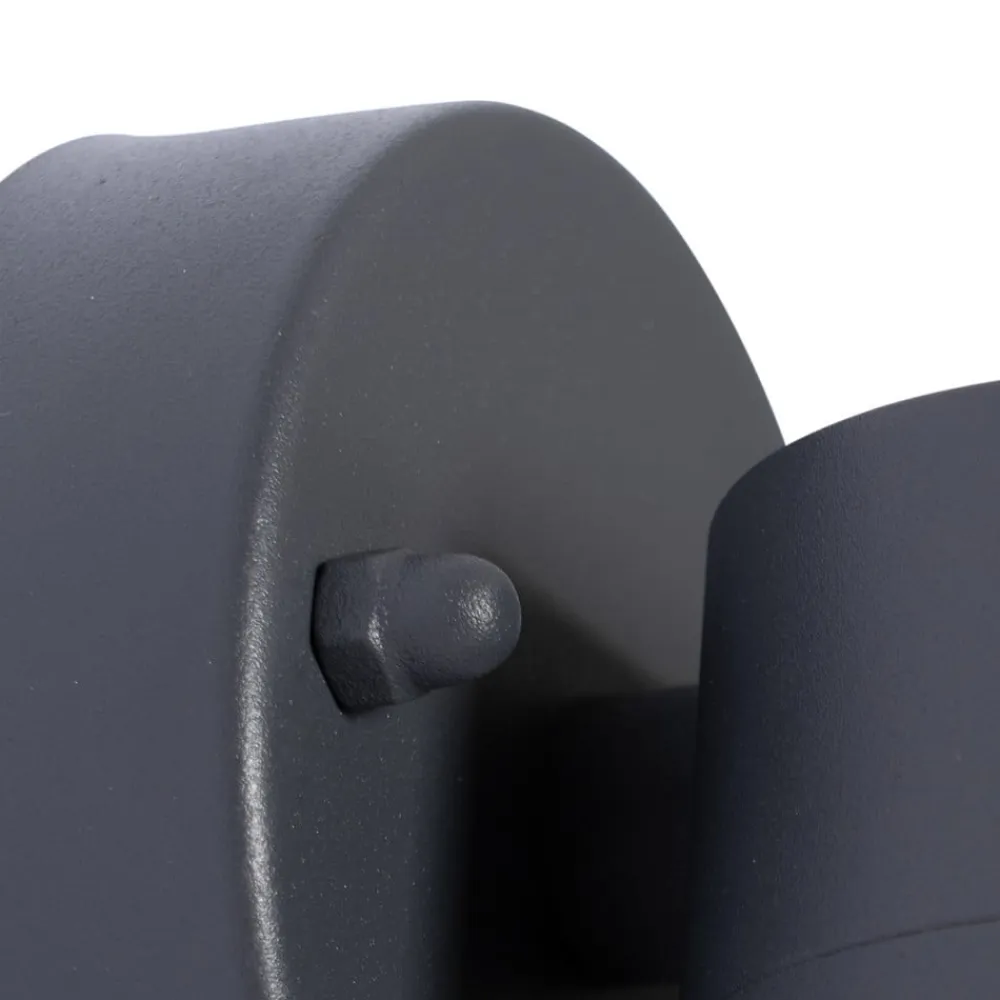 PRIOS udendørs væglampe Tulimar, 1 lyskilde, antracit, metal