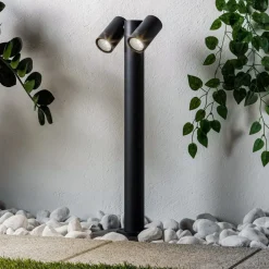 PRIOS vejlampe Tulimar, 2 lyskilder, 60 cm, metal, IP65