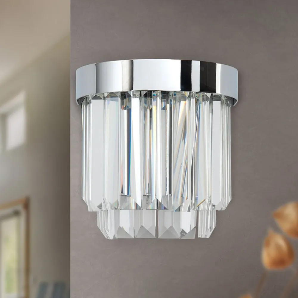 Prism LED-væglampe med up- and downlight, krom^ORION Outlet