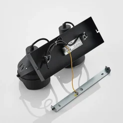 Projektør-loftspot Henega, sort med 2 lyskilder^Lindby Online