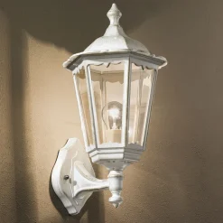 ORION Puchbergs udendørs væglampe i hvid-guld