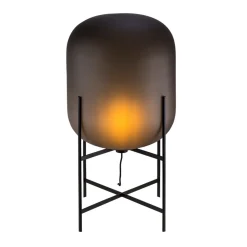pulpo Gulvlamper|Gulvlamper>gulvlampe Oda Medium, røggrå ætset/sort, 85 cm