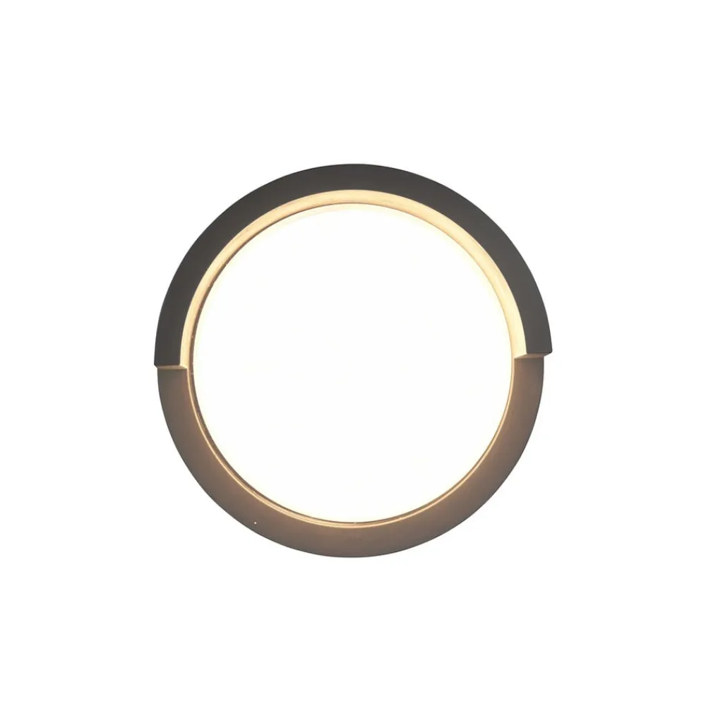 Puno udendørs LED-væglampe, IP54, rund^Reality Leuchten Hot