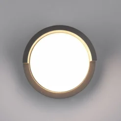 Puno udendørs LED-væglampe, IP54, rund^Reality Leuchten Hot