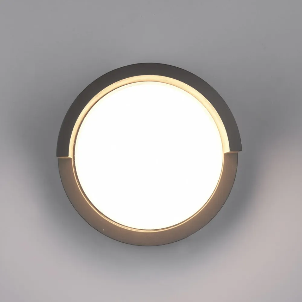 Puno udendørs LED-væglampe, IP54, rund^Reality Leuchten Hot