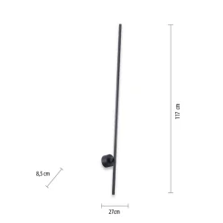 Grafo LED-væglampe, sort^PURE New