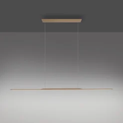 PURE LED hængelampe Overflade, bronze 160 cm aluminium 3.000 K